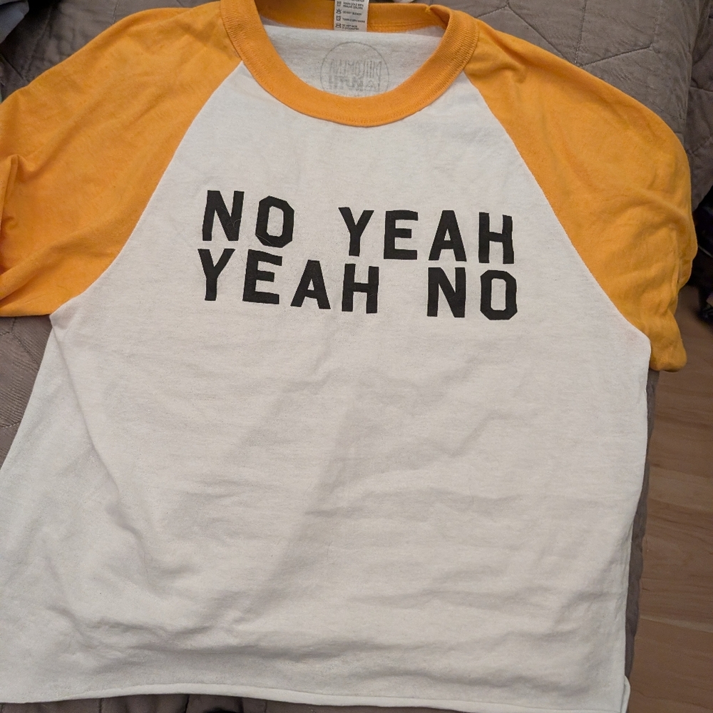 Woman's Baseball Tee No Yeah Yeah No